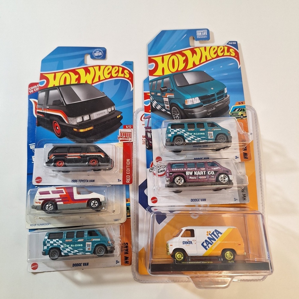Hot Wheels & M2 / 6 Van Dodge Van Super/ Chevrolet Van M2 Chase Dollar General